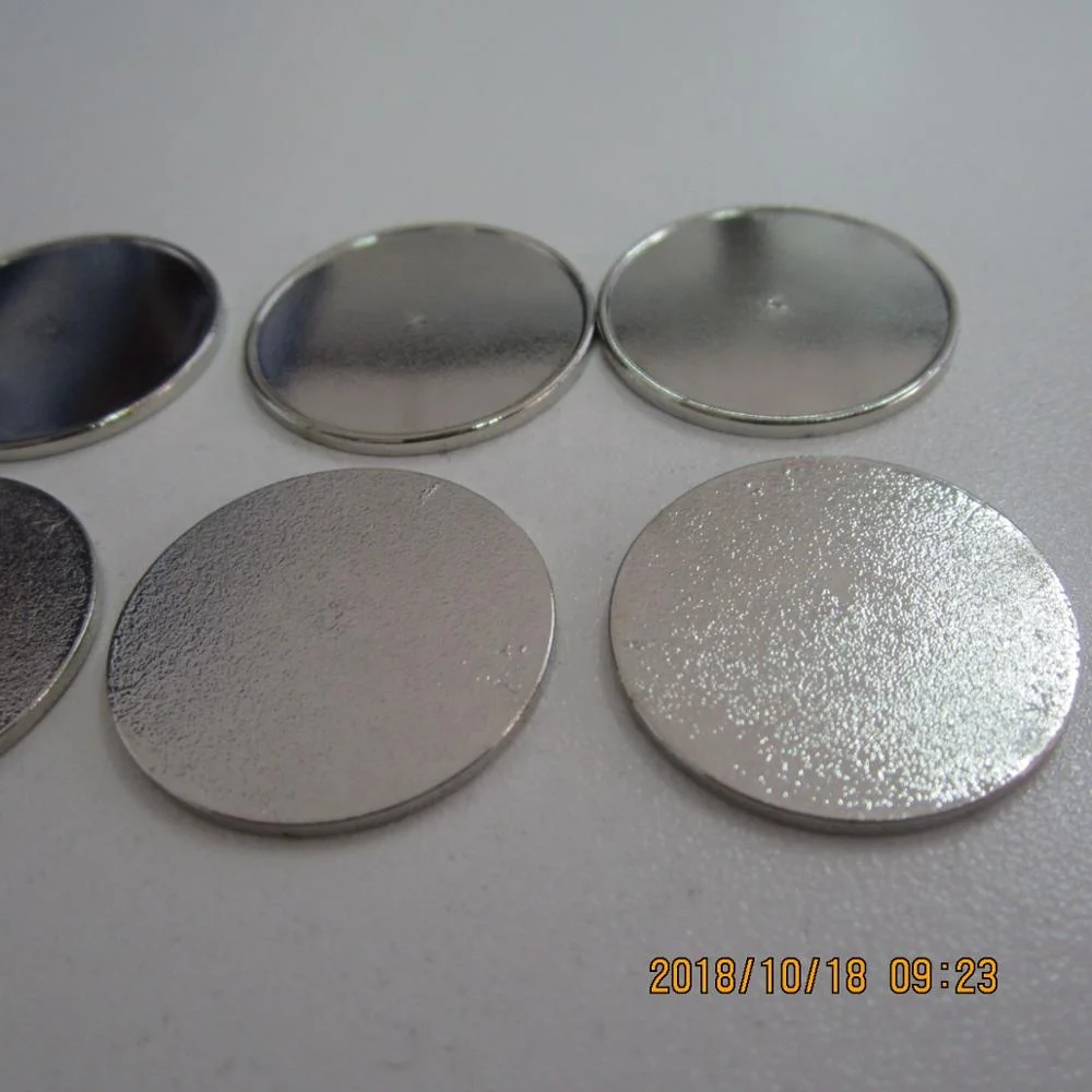 universal 25mm blank silver metal golf ball marker with wall fit for golf divot tool and cap clip