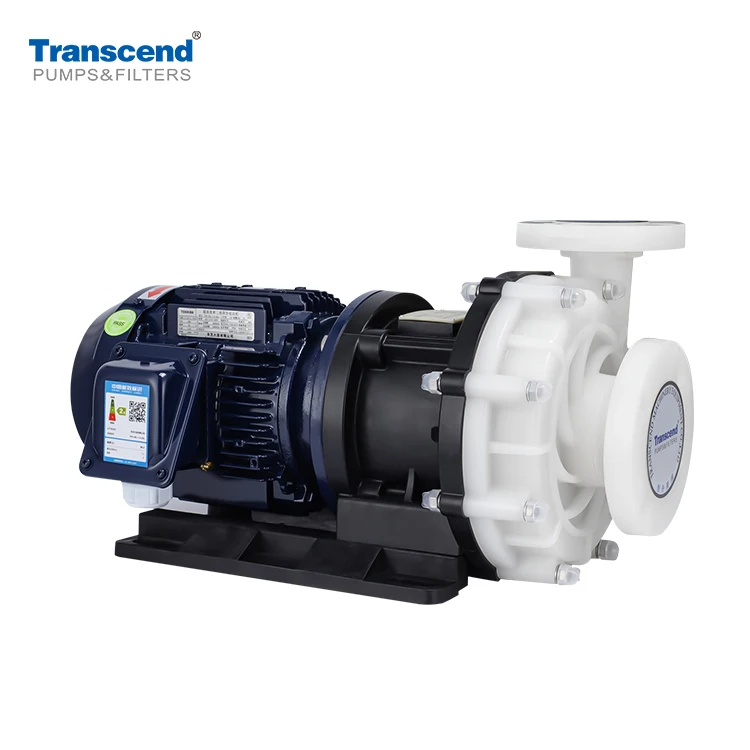 Transcend TMP Chemical Resistant Magnet Pump Sing-stage Sealless Electrical Centrifugal PVDF High Temperature Magnetic Pump