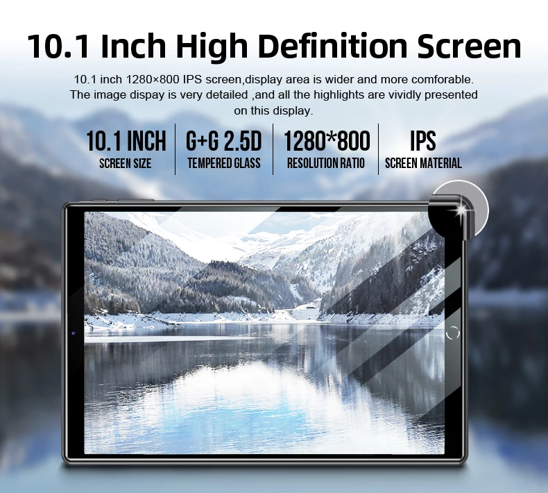 Cheapest OEM 64GB ROM android tablet 10 inch 1280x800IPS 6000 mah battery wifi HD tablet
