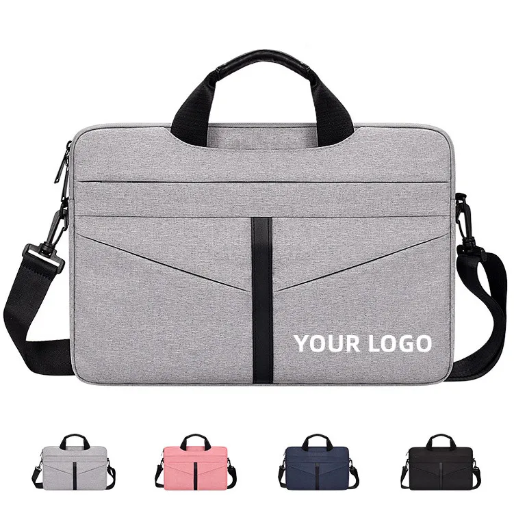 15.6 Waterproof Computer Bag Portable Briefcase Lightweight Laptop Shoulder Bag Laptop Pouch with Logo