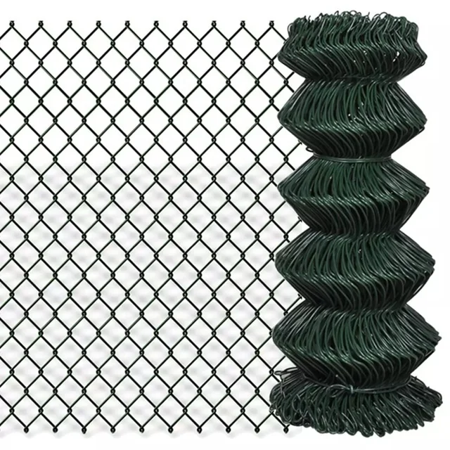 Black color 5 foot PVC coating galvanized chain link garden fence/durable plastic coated chain link schoolyard fencing