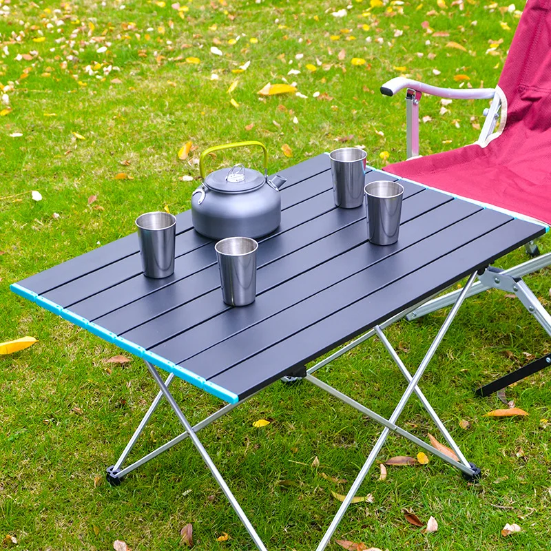 New Outdoor picnic folding table super light aluminum alloy fishing table camping chair self driving picnic portable mini table