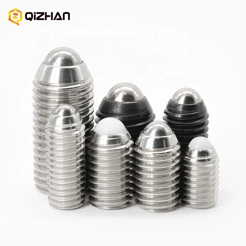 Factory Direct Customizable M3 to M20 M4 M6 M8 Hex socket Plunger Screw Ball Plunger Spring Loaded Ball Plungers