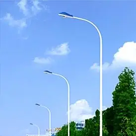 High Quality Q235 Galvanized Street Light Pole for Road Lighting
