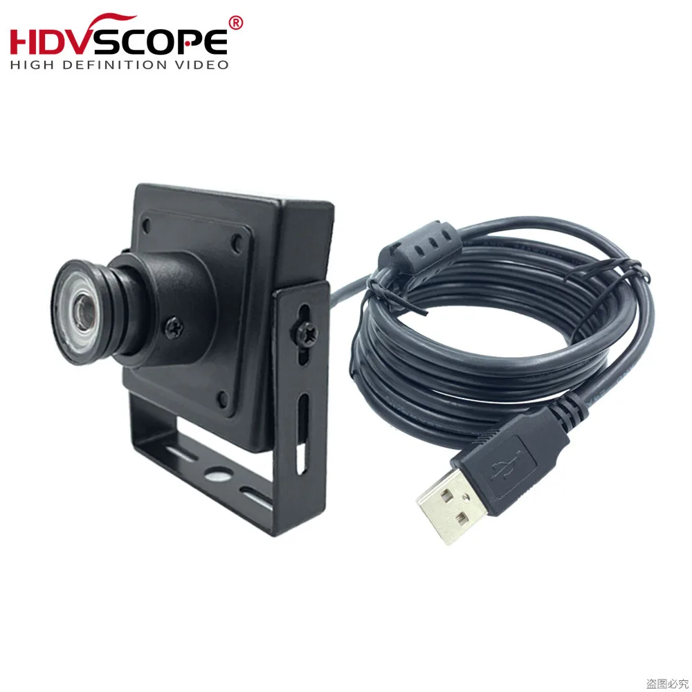 0.1Lux 2.0MP 1080P 120fps 34*34mm Color USB Camera with 1.7mm Fisheye Lens wide angle 160 degree
