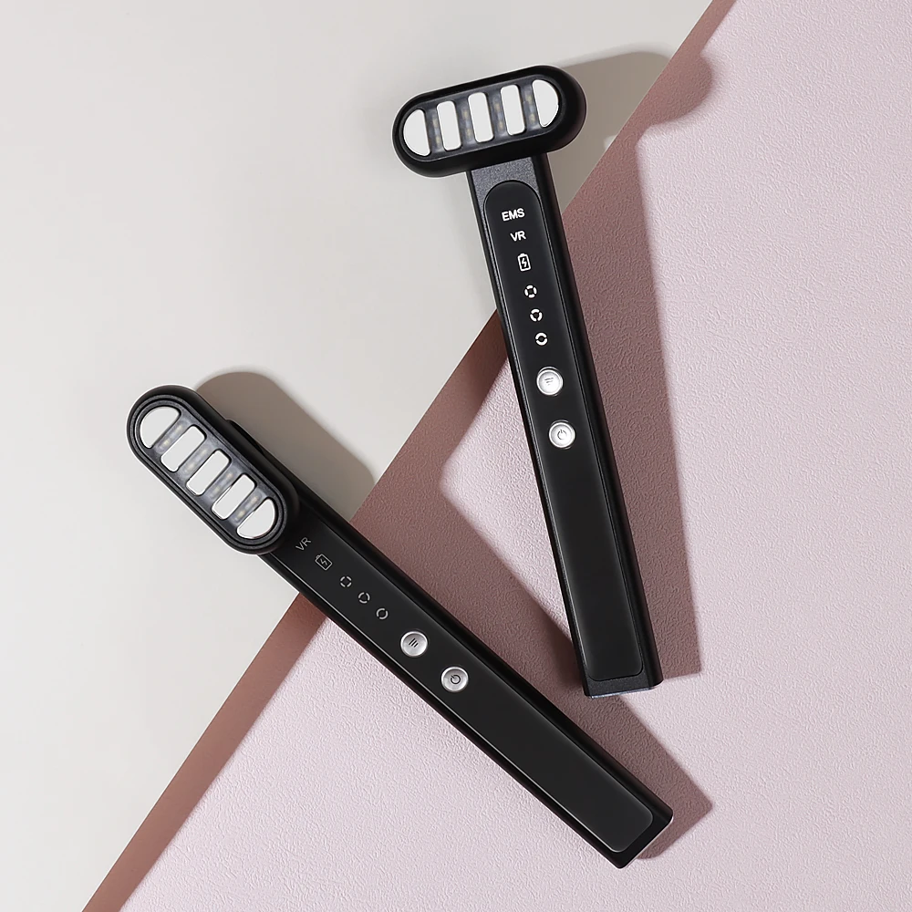 Synogal 360 degree rotation head 4 in 1 EMS vibrating heating red light therapy face eye skin rejuvenation skin care wand