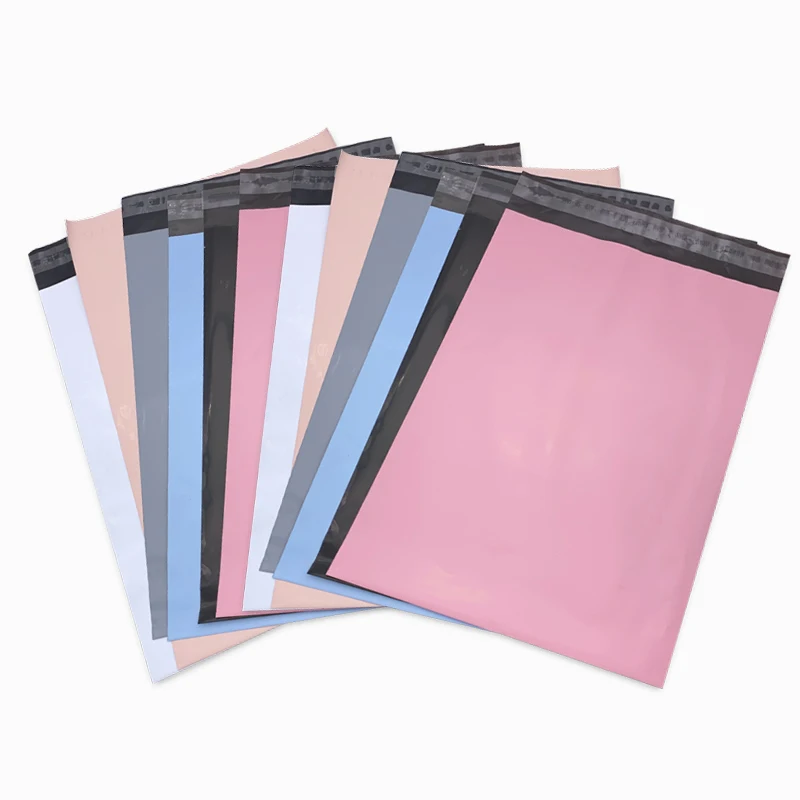 Eco Friendly Black Grey Pink Waterproof Clothing Packaging Poly Mailer Mail Packing