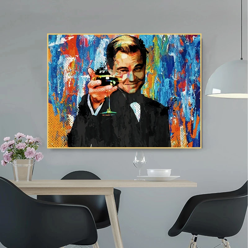 The Great Gatsby Movie Leonardo DiCaprio Poster Canvas Painting Modern Wall Art Print Pictures Cuadros for Living Room Decor