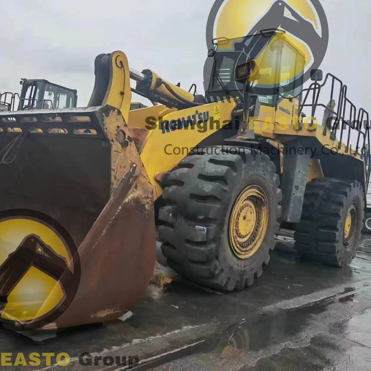 Komatsu wheel loader 600 45 tons heavy equipment with wide bucket larger capacity