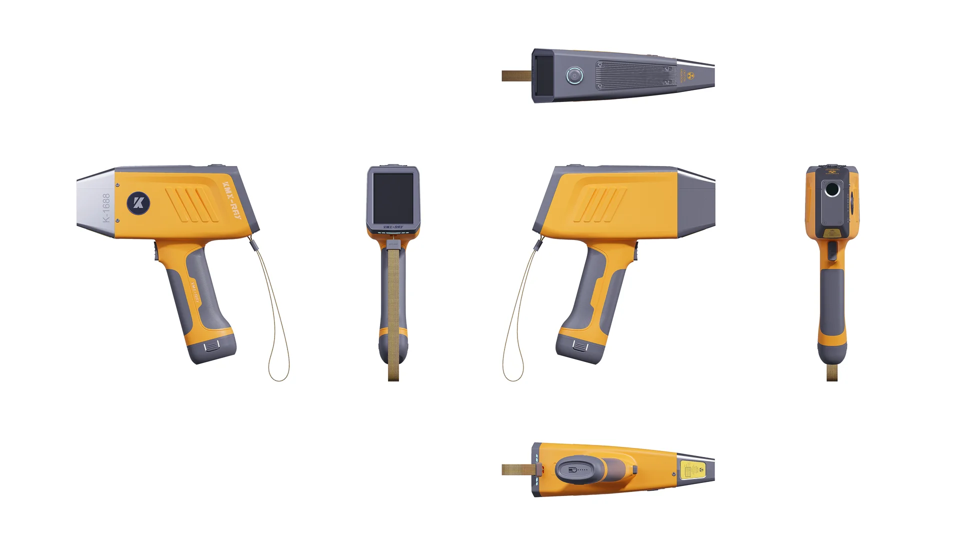 Handheld XRF spectrometer and handheld XRF analyzer testing Metal