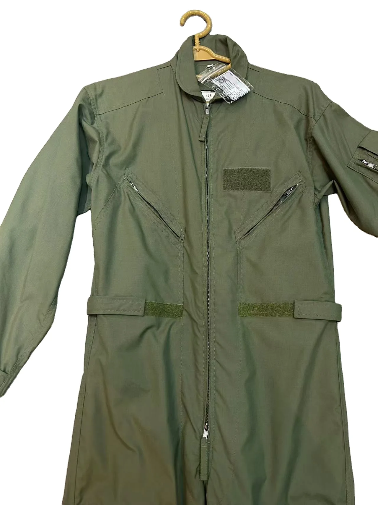 Olive green Anti fire flame resistant nomex aramid flight coverall flying pilot flight suit uniform Flame Retardant Clothing