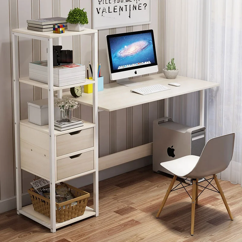  Homever Modern MDF Laptop Station With Shelf Cheap Home Study For Student Furniture Office Desk/Computer Table Computer Desks Homever мебель современная МДФ ноутбук станция с полкой Дешевые обучение на дому для