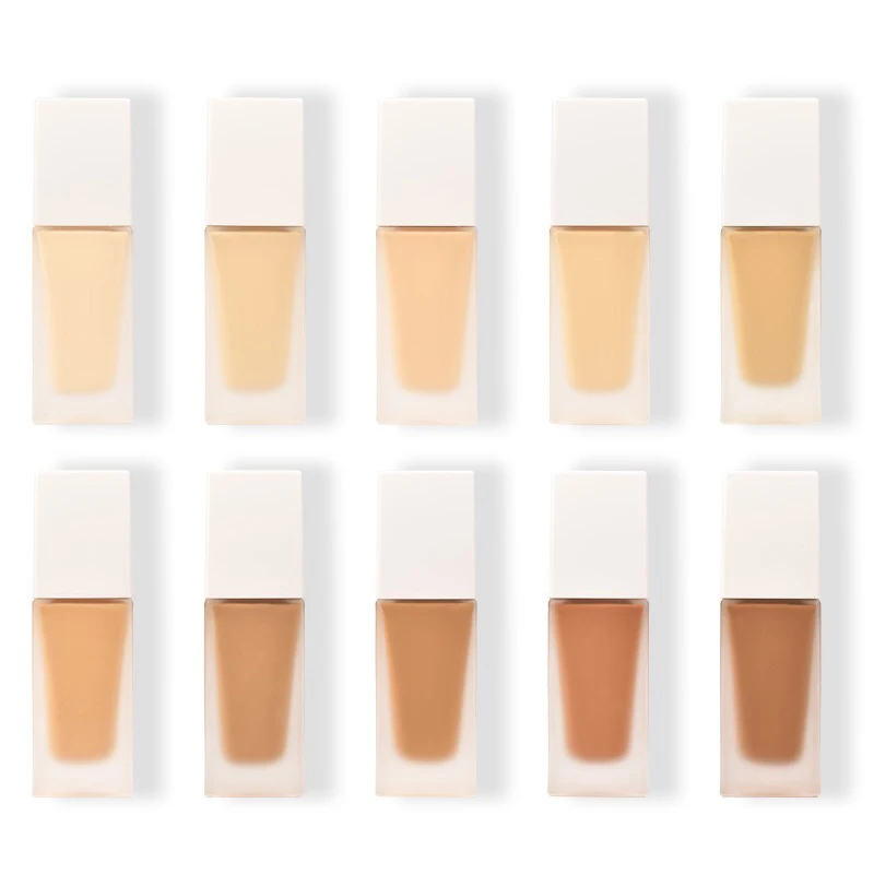 White Bottle Oil Free Cover Up Blemishes Liquid Foundation Makeup