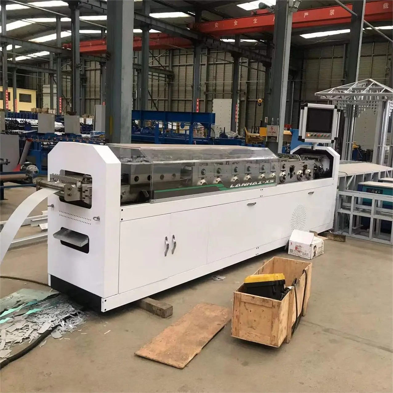 Construction Machinery Metal Villa Building Material Wall Angel Prefabricated Steel House Channel Profile Roll Forming Machine