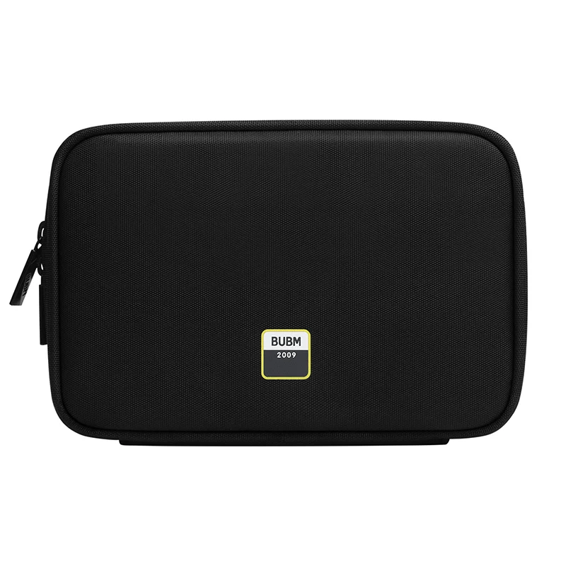 BUBM Custom Printed Logo Travel Digital Accessories Data Cable Organizer Storage Bag for USB Charger Power Bank