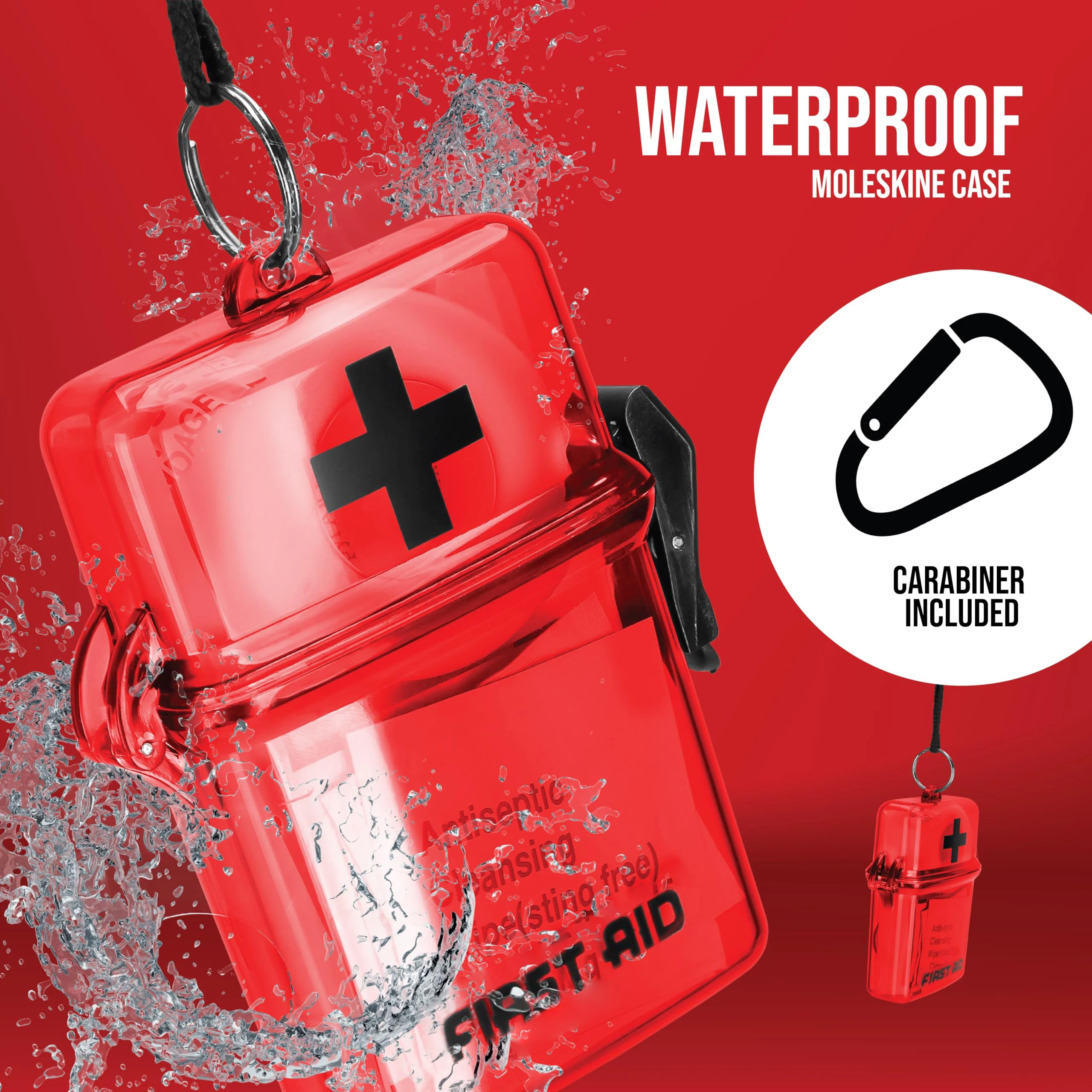 Customized OEM Waterproof Palm Size Storage Pocket Mini Home Empty First Aid Kit Children Outdoor Clip Case