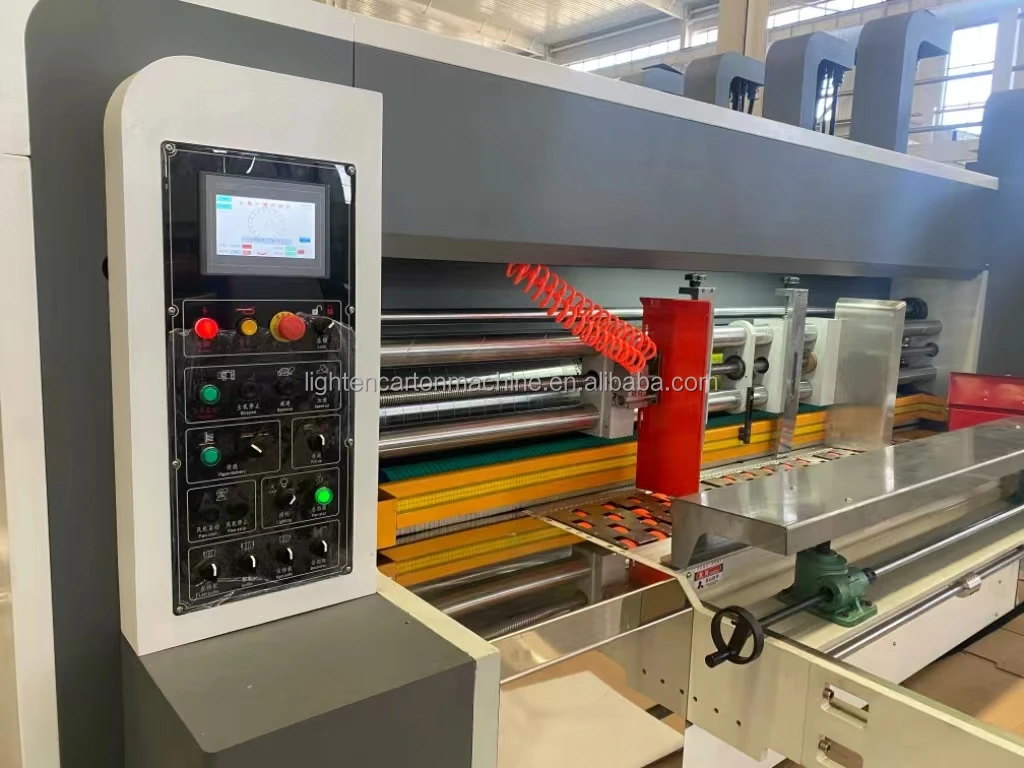 carton box rotary die cutter machine printing and cutting machine