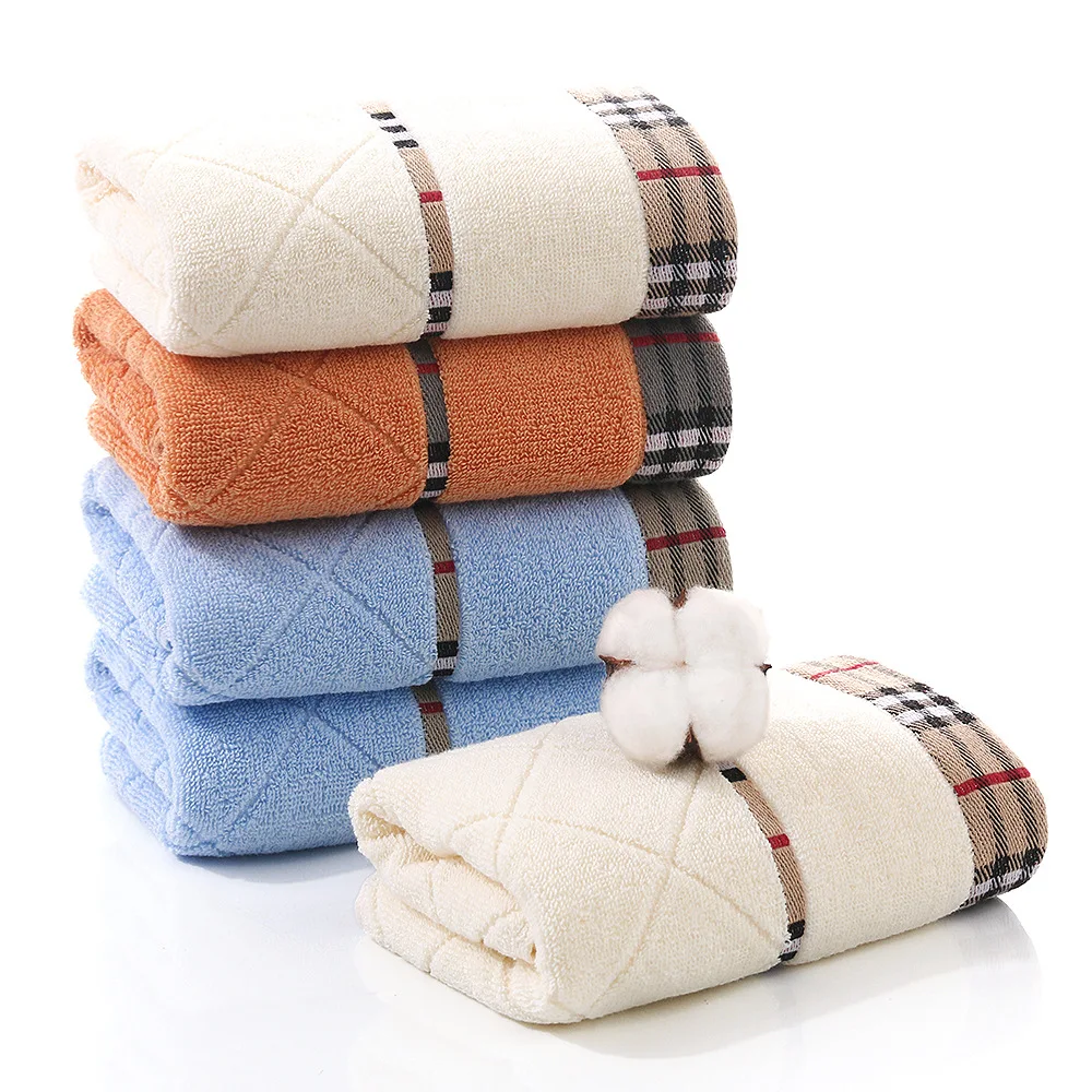 Wholesale household products bath face towels thickened soft absorbent cotton face towel