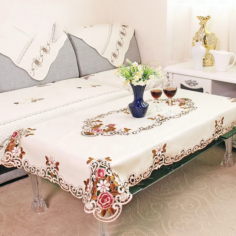hot selling 2022 Fancy Tablecloth Embroidered Table Cloth Wholesale Modern Table Cloth turkish table cloth embroidered