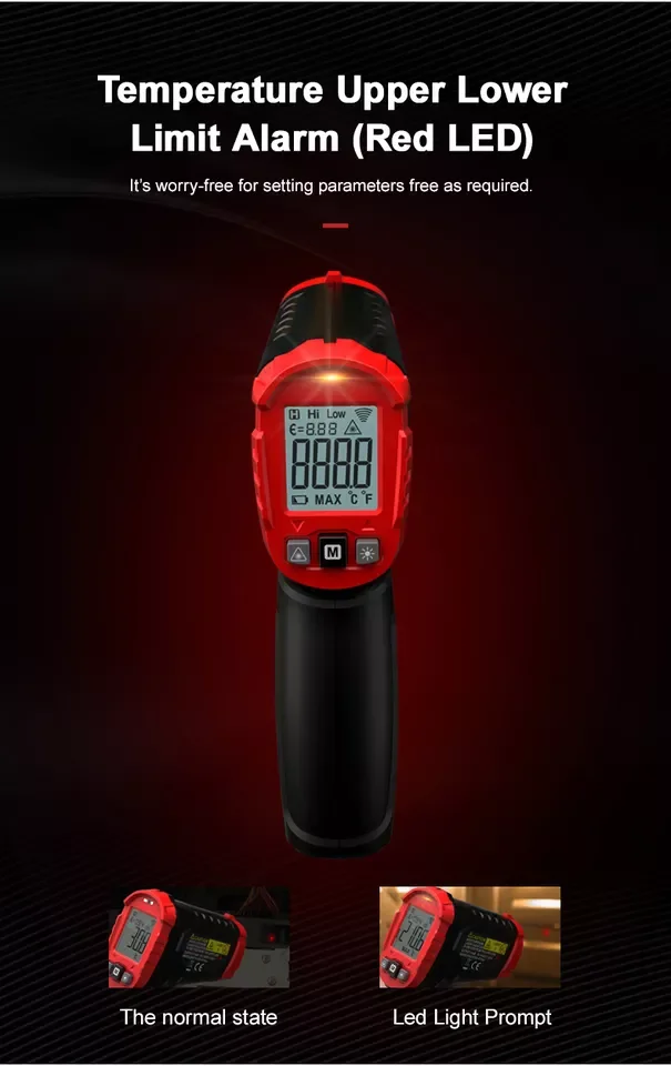 HABOTEST HT641A IRT Temperature Non Contact Infrared Digital Thermometers Industrial