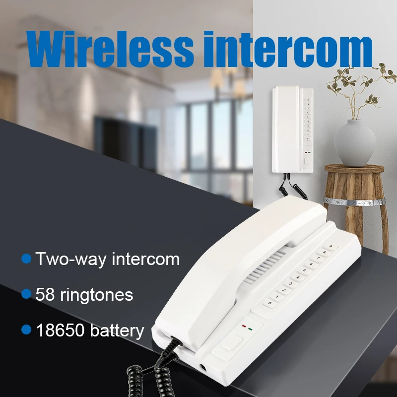 Hot Sale Full Duplex Dual Way Desk Telephone Intercom Wireless Audio Intercom System