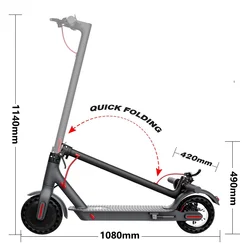 Large Capacity scooter 7.5Ah lithium-ion battery Fitted stable and strong Safe worry free riding Super bright headlight