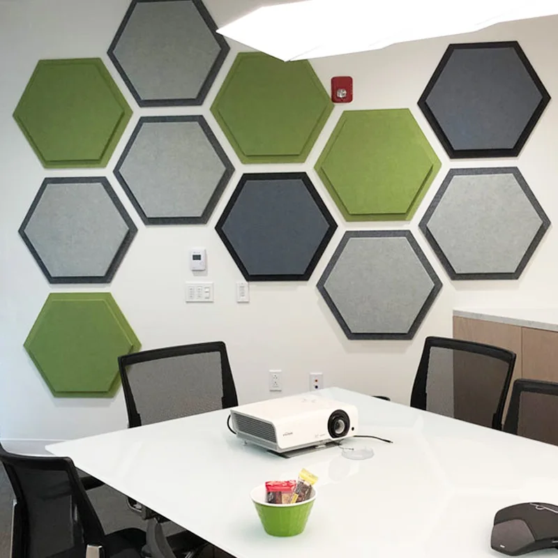 High quality panel wall decorative acoustic panel pet felt sound absorbing polyester acoustic wall panel