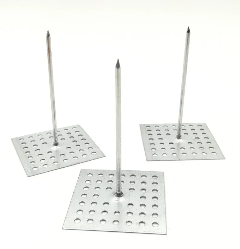Galvanized Steel Duct Rock Wool Fixing Aluminum Self Adhesive Insulation Pin