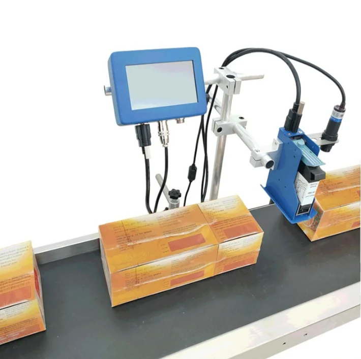 Perfect Laser Inkjet Label Bag Printer Continuous Expiry Date Lot Number Thermal CIJ Printing Machine With Conveyor Belt