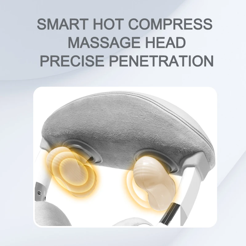 U-shaped Cervical Neck Massage Device 3 Modes Electric Shiatsu Neck And Shoulder Deep Kneading Massager With Heat