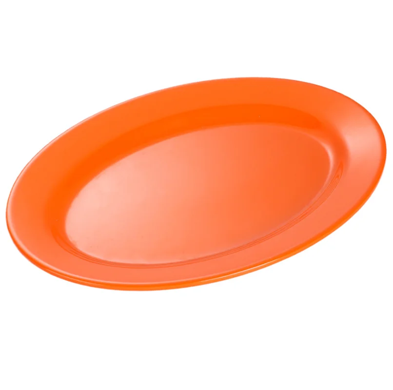 
High quality 100% melamine canteen oval plate 