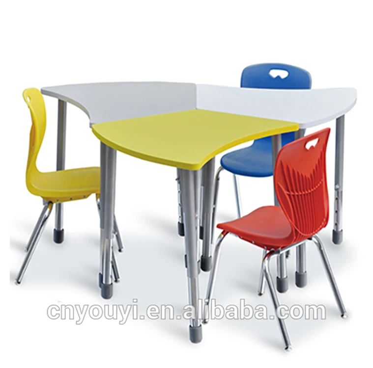Custom Color Adjustable Height Cheap School Furniture Student Desk Manufacturer For Classroom