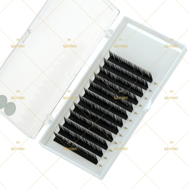 Premium Quality Matte Black Lash Trays Handmade Soft Korea PBT Material 0.07mm Thickness Private Label Extension
