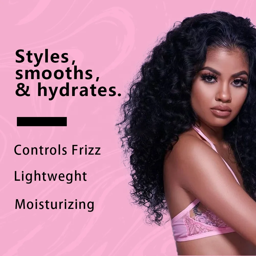 kinky curly curl activator custard coconut natural custard gel for black Moisturizer Hair Curl Cream For Coils And Curls