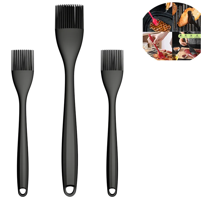 
Silicone Heat Resistant Basting Brush BBQ Grill Barbeque and Kitchen Baking Pastry Oil Brushes For Baste Pastries Cakes Meat 