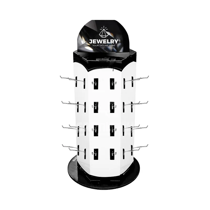 Environmentally Friendly Product Displaying Jewelry 360 Rotating Display Stand
