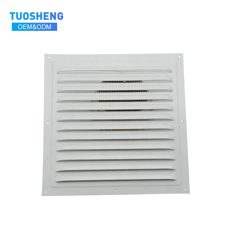 High Quality White Aluminum Alloy Square Inclined Louver Vent Air Ventilation
