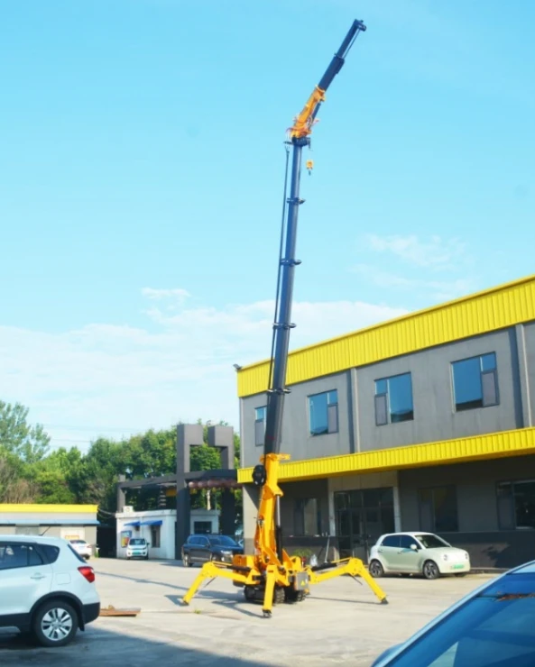 3-Ton Pure Electric Crawler Spider Crane New Home/Construction/Farm Mini Gear Pump Engine Bearing Gearbox Essential Efficient