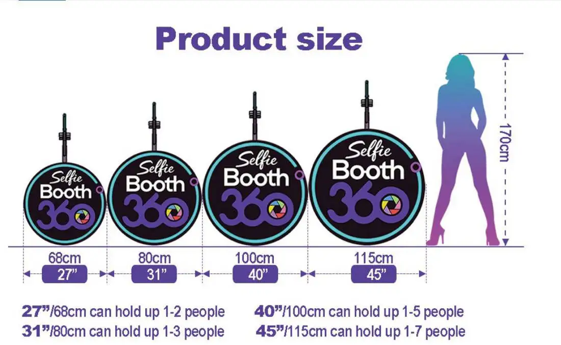 High-quality 360 Degree Rotating Camera 360 Photo Booth Video Booth 360 Platform for Events 360 Video Booth