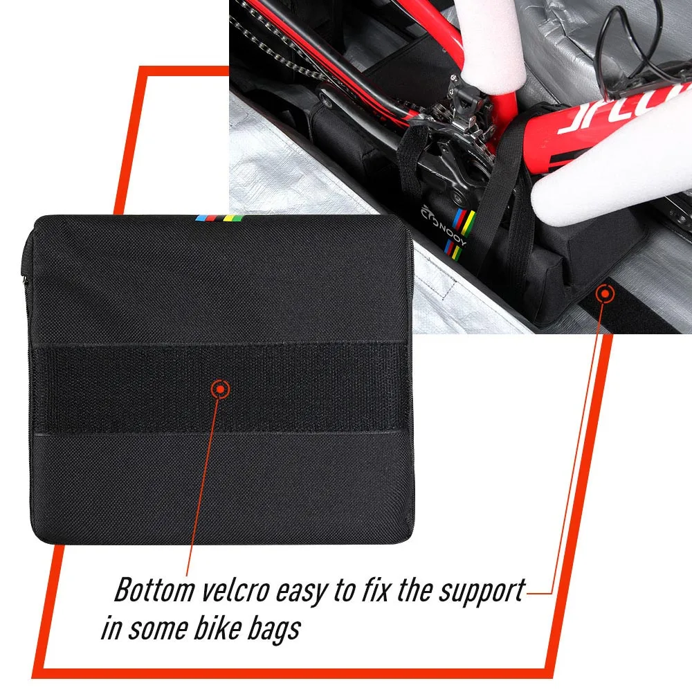 NOOYAH Bicycle Bag Crankset Transport Protector Pad MTB Road Bike Travel Case Support Cycling Equipment Accessories