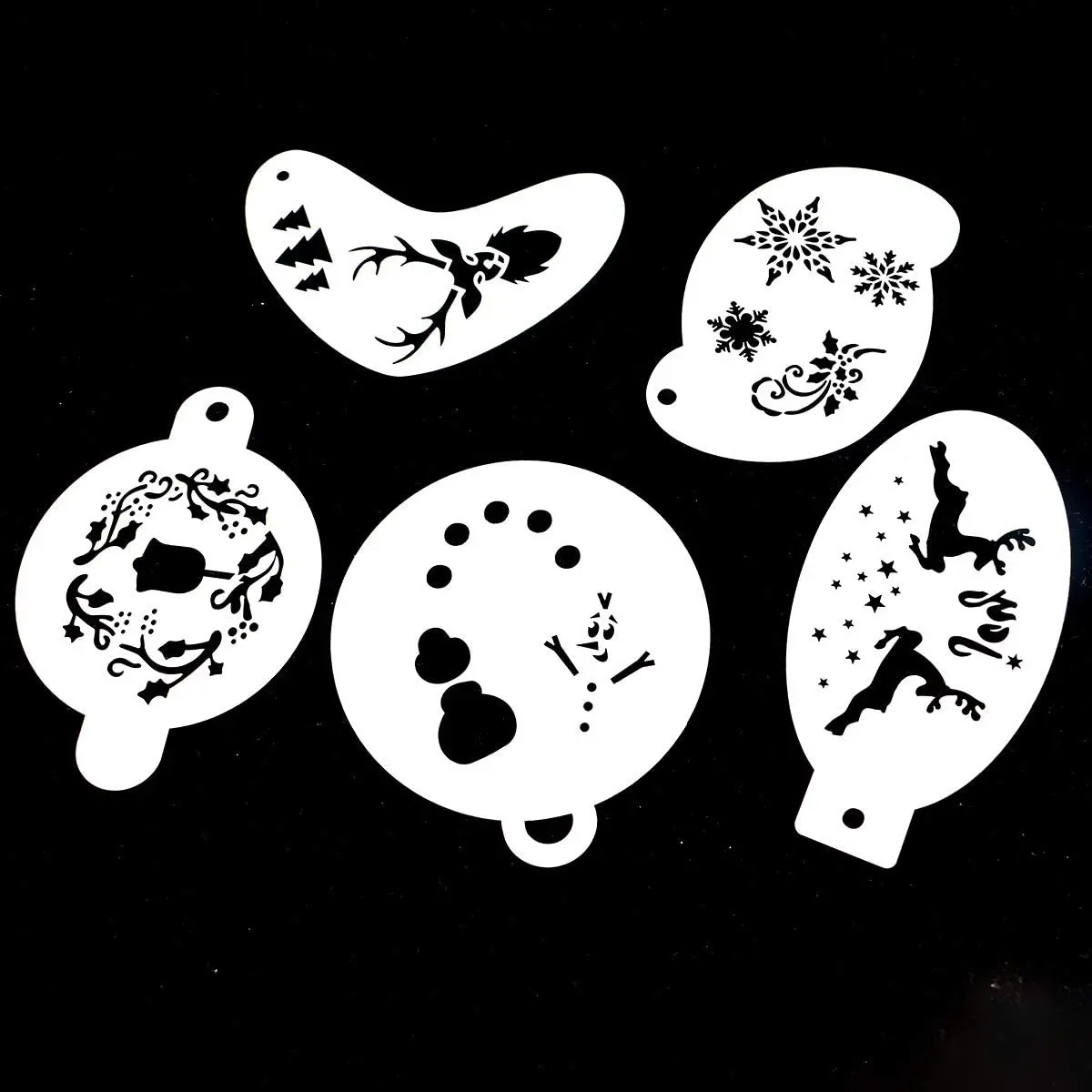 fashion style Small Laser Cut Free Airbrush Adult Holiday Pet Temporary Tattoo Party Makeup Kids Face Paint Stencils