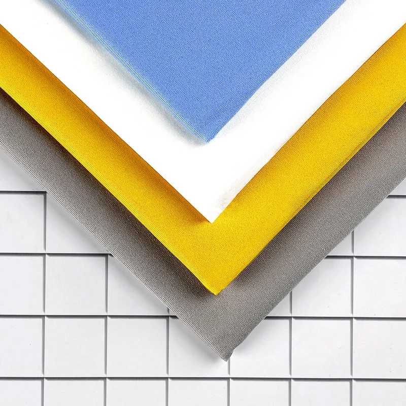 Лидер продаж, прямые поставки полиэстера, имитация хлопка, эластичная спортивная ткань для защиты от катания, ткань с коротким рукавом