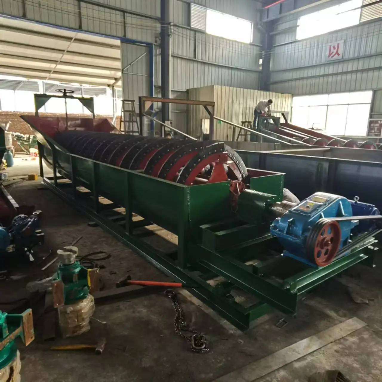 High Cost-Effective China Spiral Equipment Spiral Washer Conveyor Belt  Loading Machine