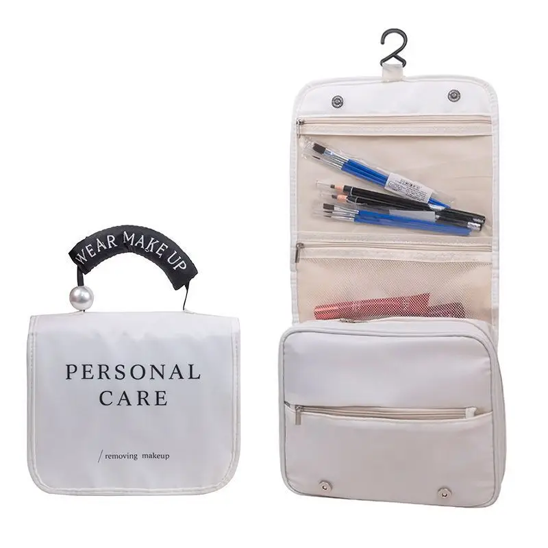 Low Moq Oxford Toiletry Kit for Travel Portable Business Travel Cosmetics Storage Bag Skincare Bags Cosmetic Bag