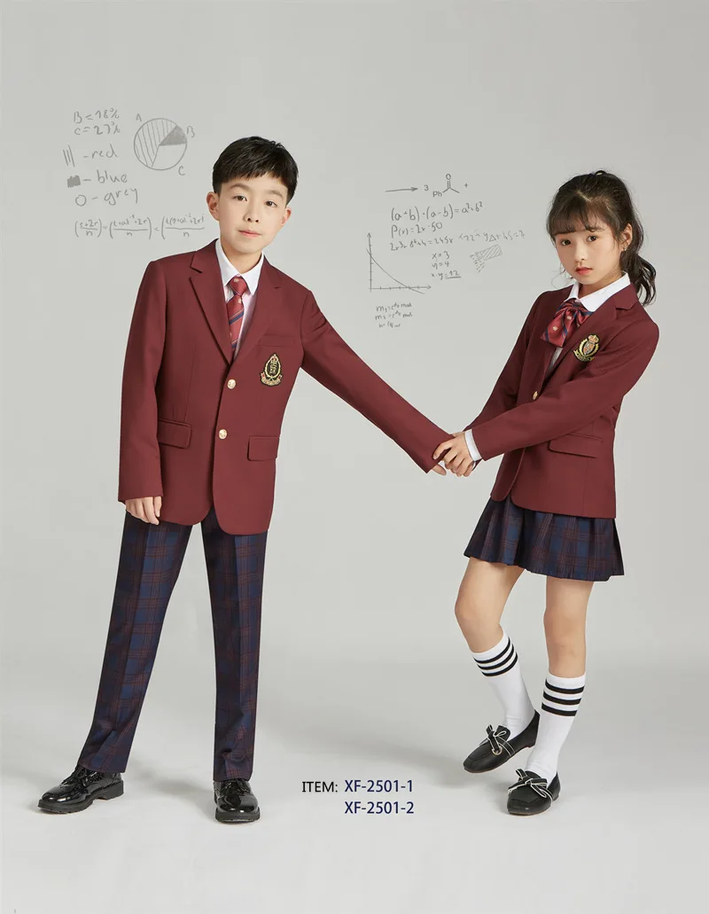 
High- School Uniform Designs Winter Coat Jacket International School Uniform 