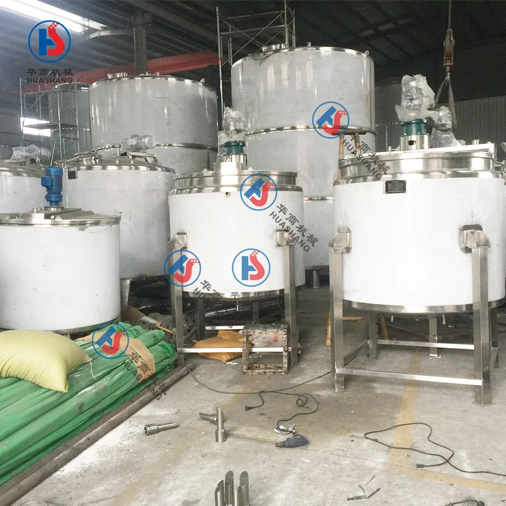 factory price industrial emulsifier mixing tank for cosmetic cream blending soap making machine stainless steel mixing tank