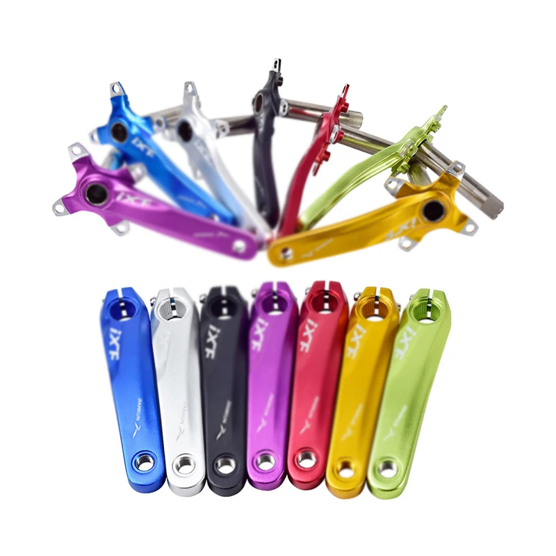 Горный велосипед, коленчатый велосипед, полый, один коленчатый, модифицированный, один диск, левый и правый цвет, коленчатая звездочка