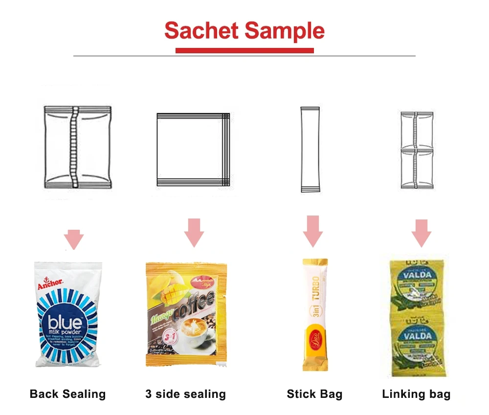 200g 500g 1kg Automatic Red Dates  Peeled Garlic Beans Packing Machine