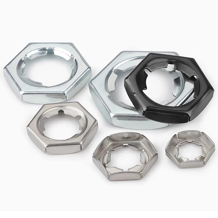 DIN7967 304/316 из нержавеющей стали M6 M8 M10 Шестигранная самоблокирующийся противоскользнущий тугий орех