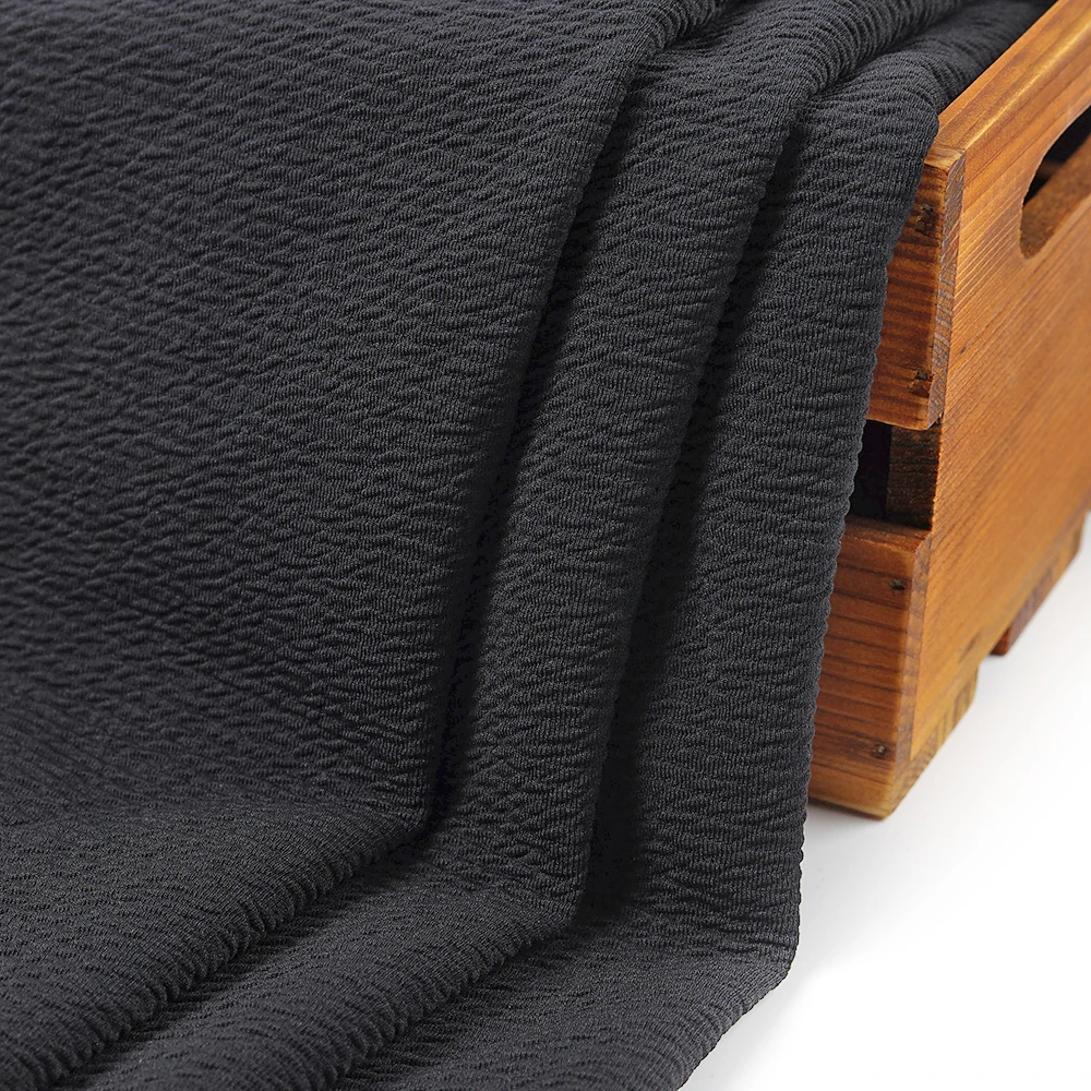 Knitted Rice Bubble Liverpool Bullet Jacquard Fabric Textile Good Stretch Bubble Scuba Bows Bullet Fabric for Dress Hairwrap